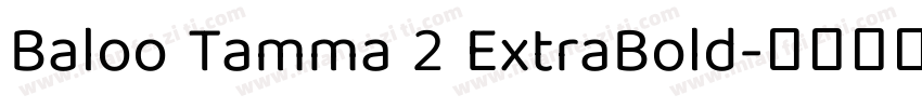 Baloo Tamma 2 ExtraBold字体转换